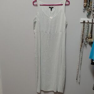 Eileen Fisher Light Green Midi Dress, Size Medium NWT